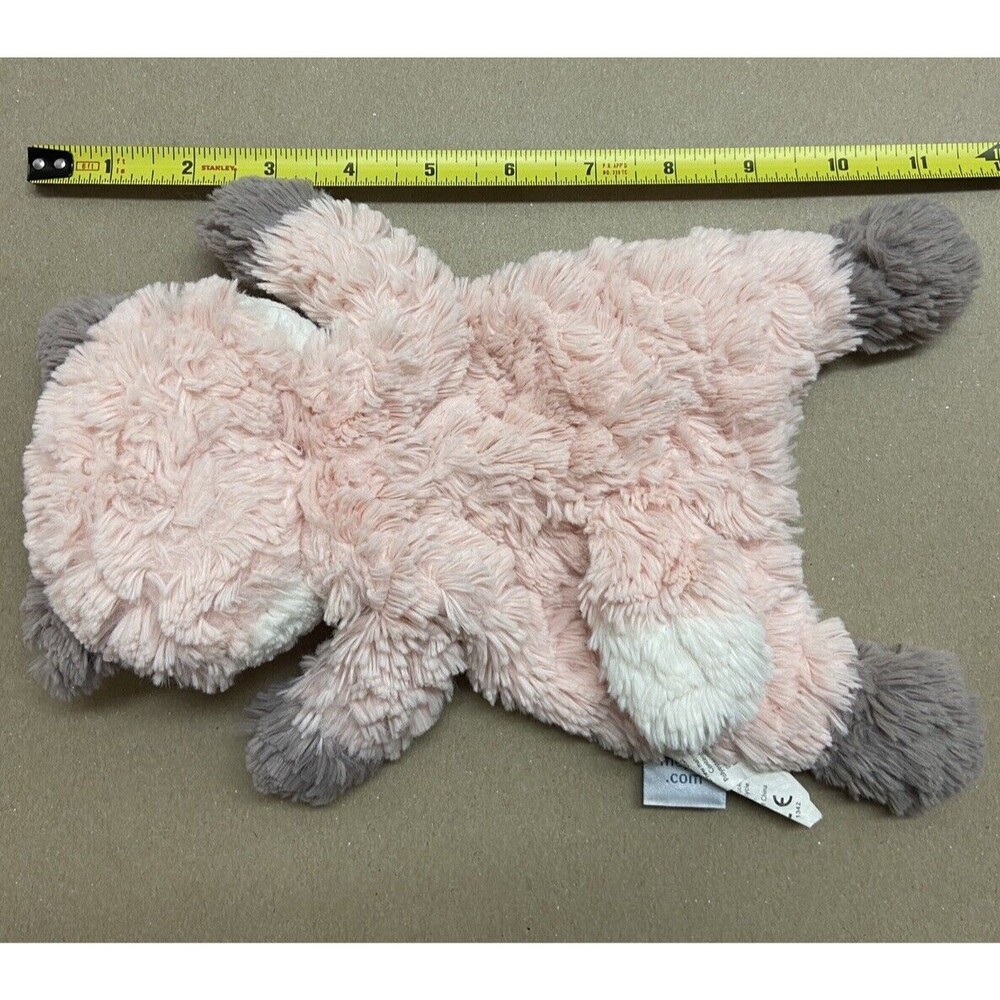 Mary Meyer Pink Fox Bean Bag Lovey Plush Gray Paws Sewn in Nose Baby - Picture 4 of 5